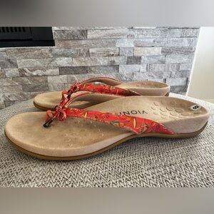 Vionic Bella II Sandals Tropical Patent Vinyl slides Flip Flops Comfy